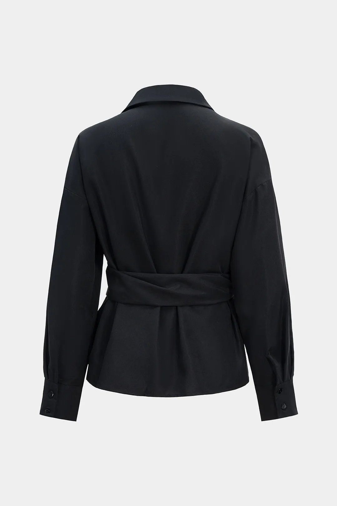 Button Tie-Up Long-Sleeve Shirt sold by Micas product image thumbnail 2