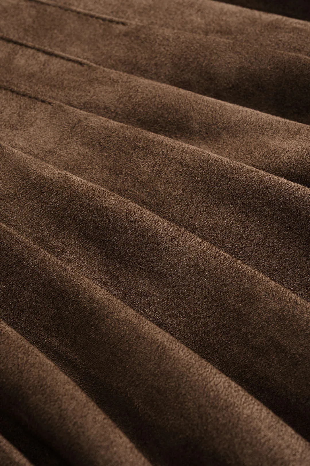 Suede Pleated Belted Skirt sold by Micas product image thumbnail 4