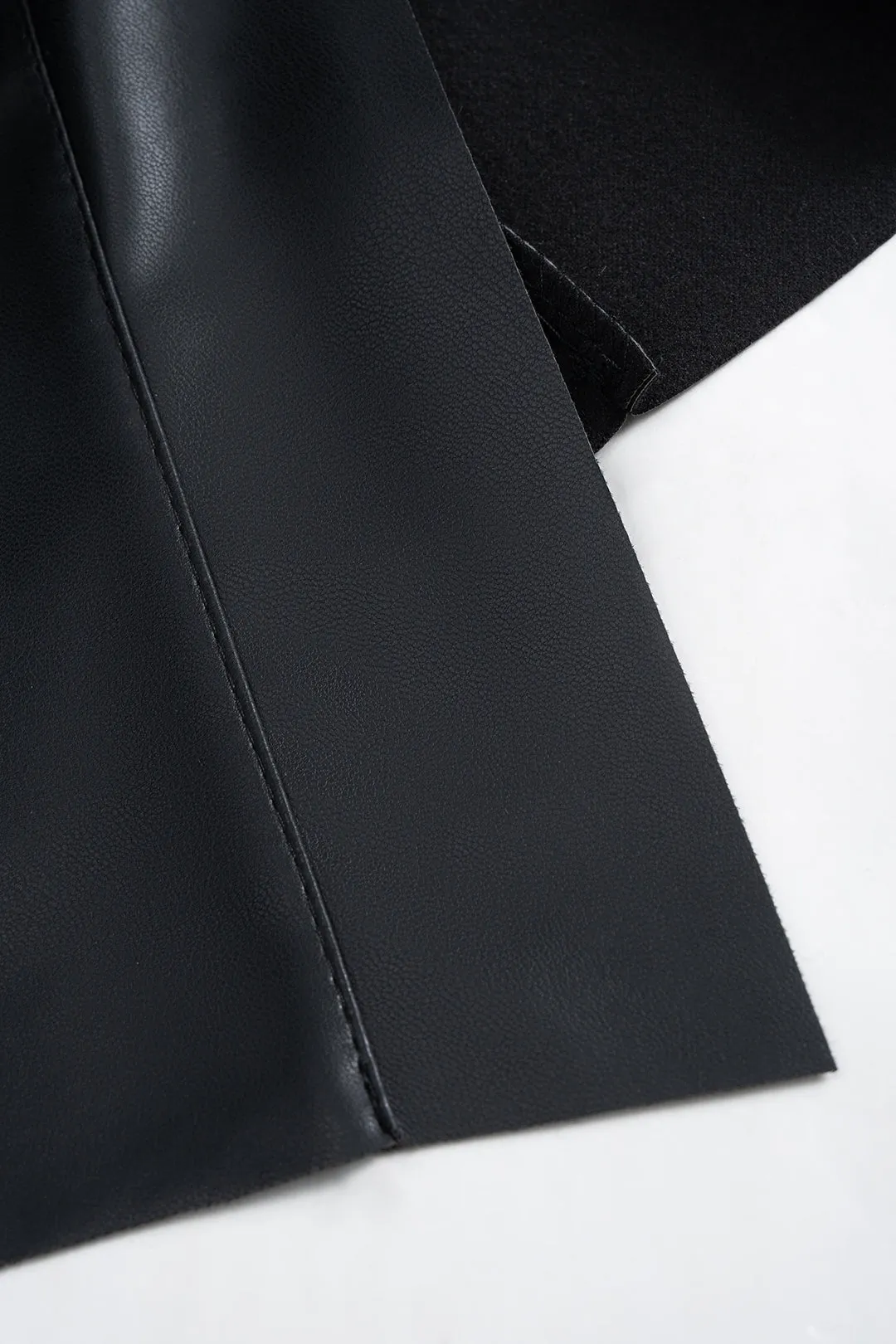 Faux Leather Zipper Skirt sold by Micas product image thumbnail 5