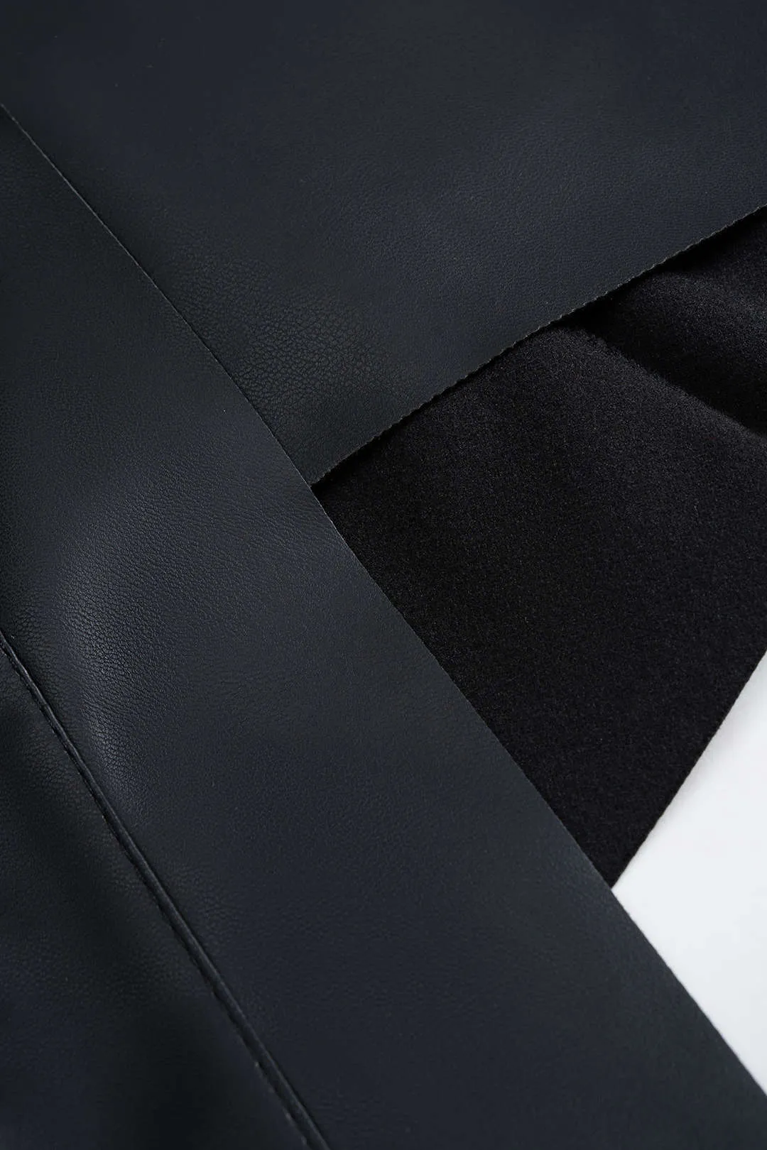 Faux Leather Zipper Skirt sold by Micas product image thumbnail 3