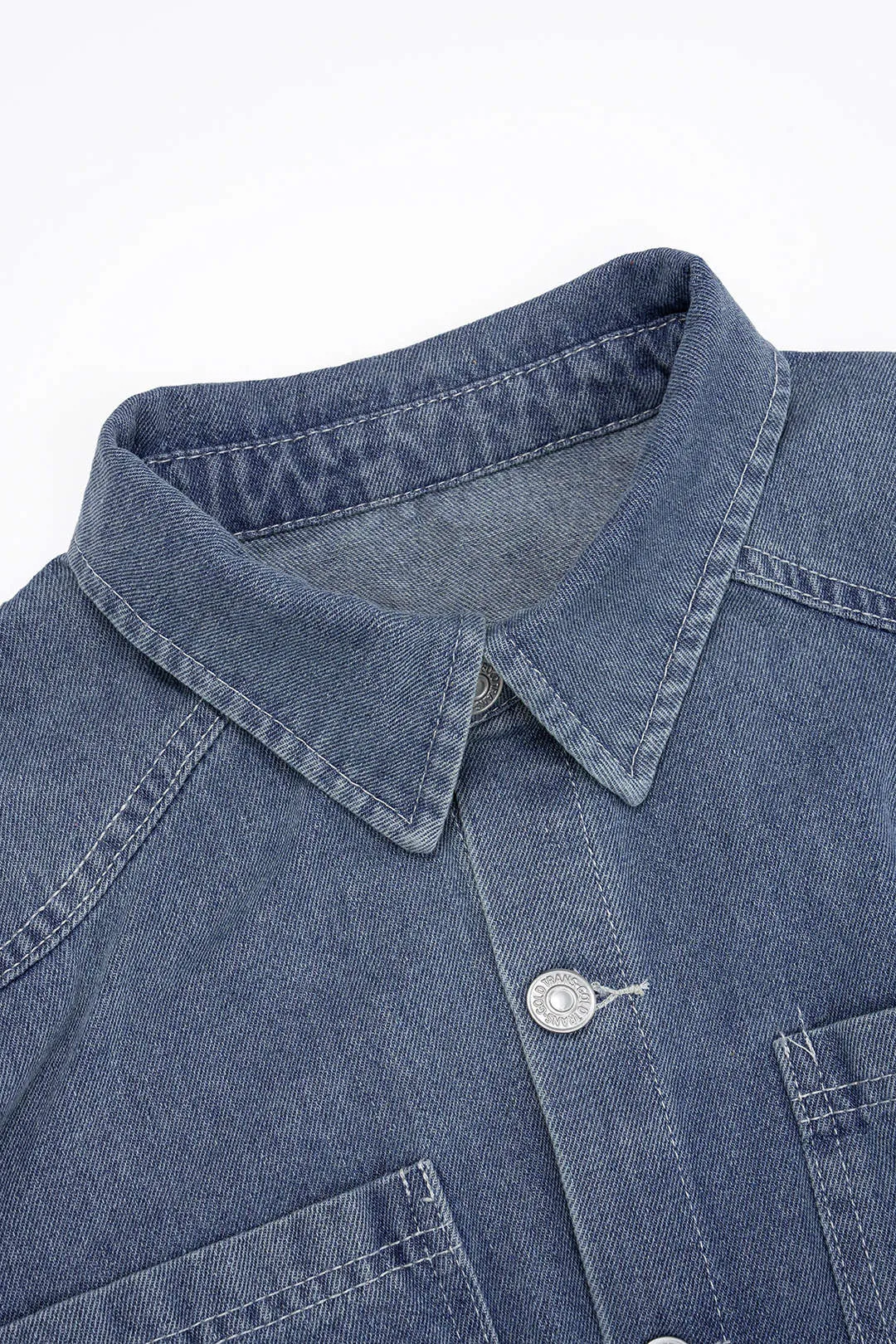 Denim Button Belted Ripped Sleeveless Jumpsuit sold by Micas product image thumbnail 3