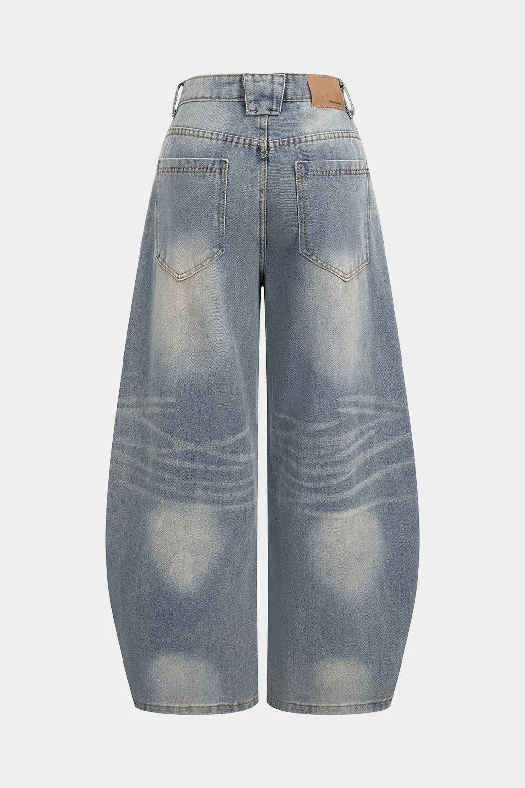 Denim Metallic Buckle Wide Leg Jeans sold by Micas product image thumbnail 2