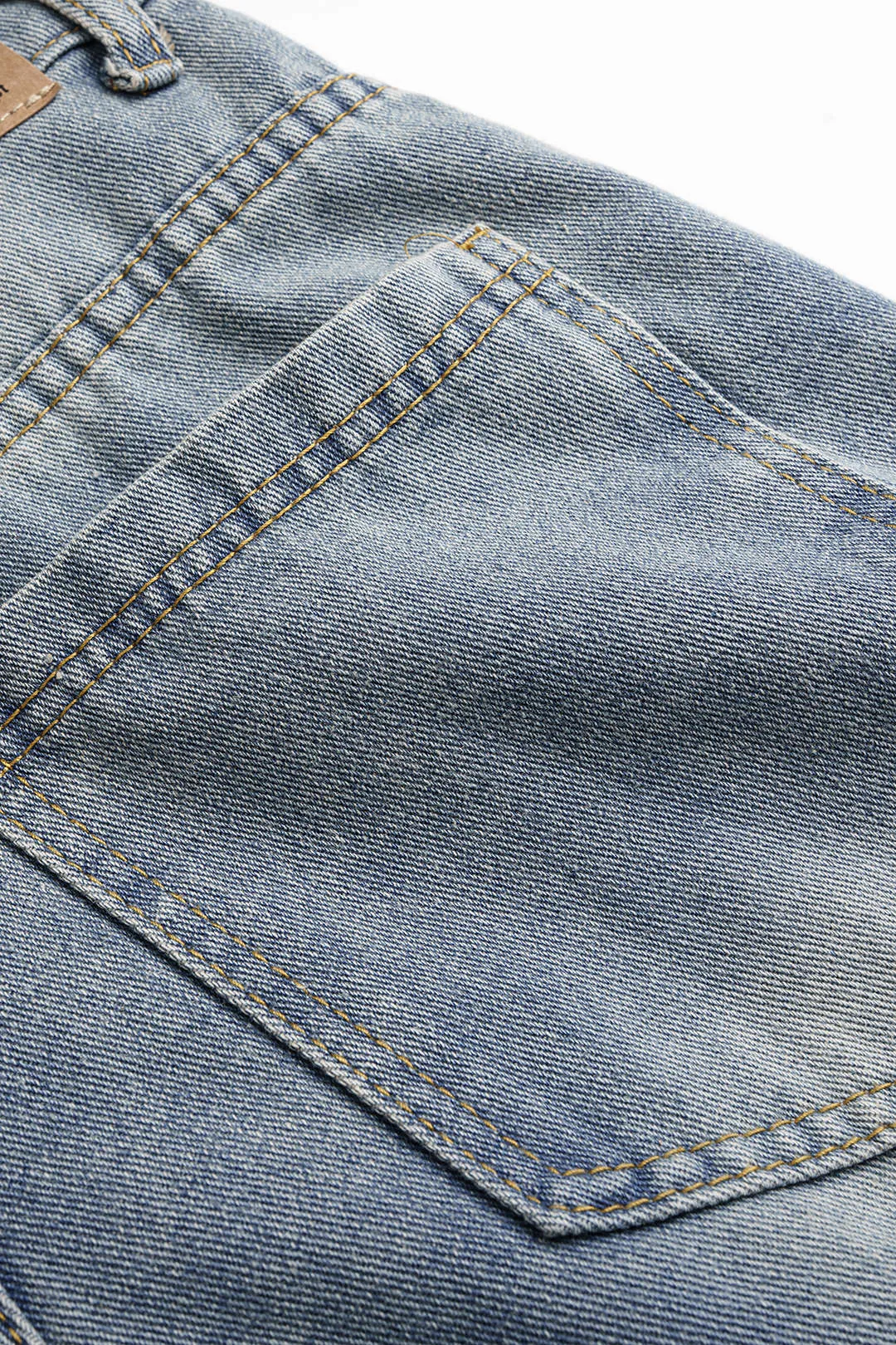 Denim Metallic Buckle Wide Leg Jeans sold by Micas product image thumbnail 4