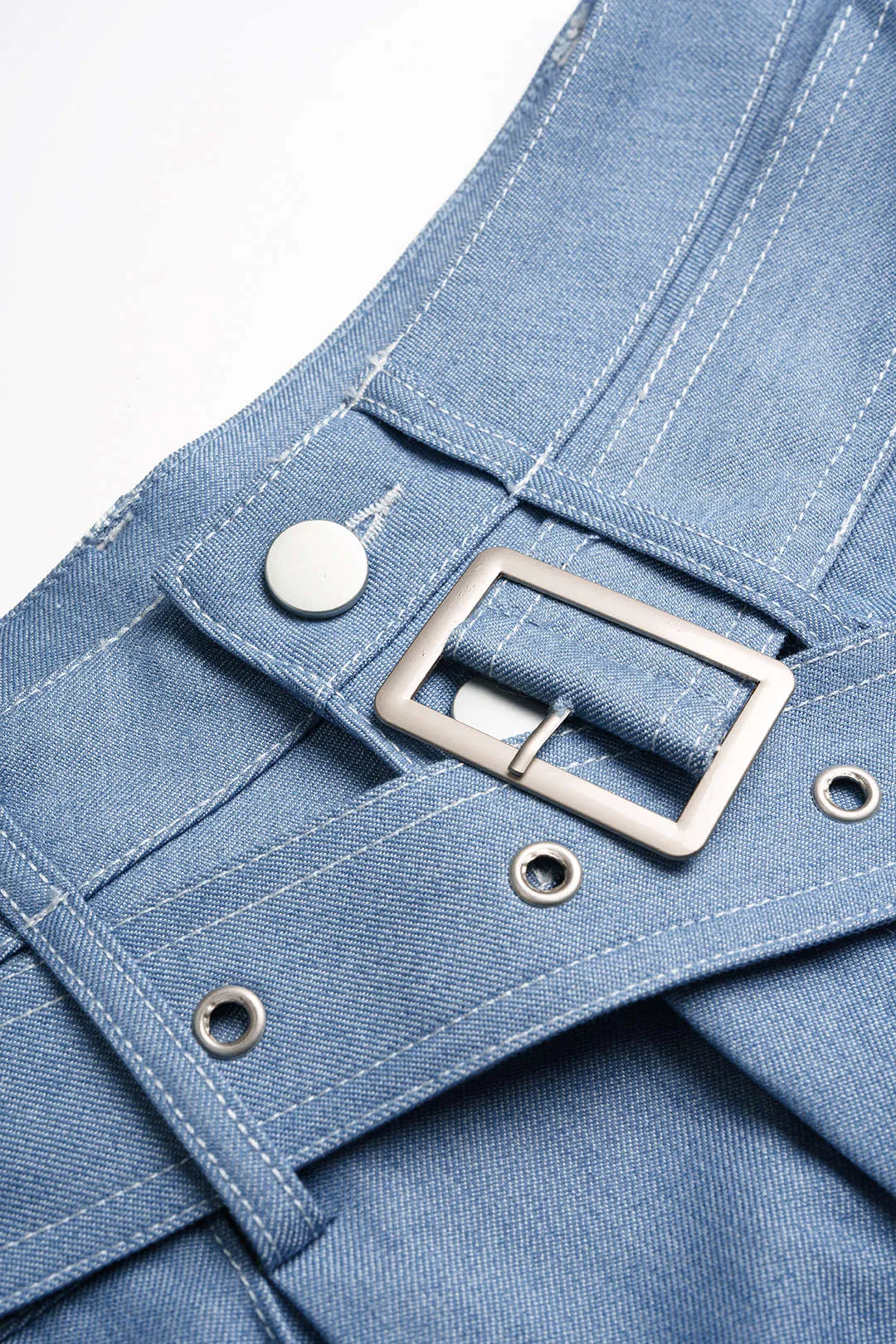 Belted Pocket High Waist Wide Leg Pants sold by Micas product image thumbnail 3