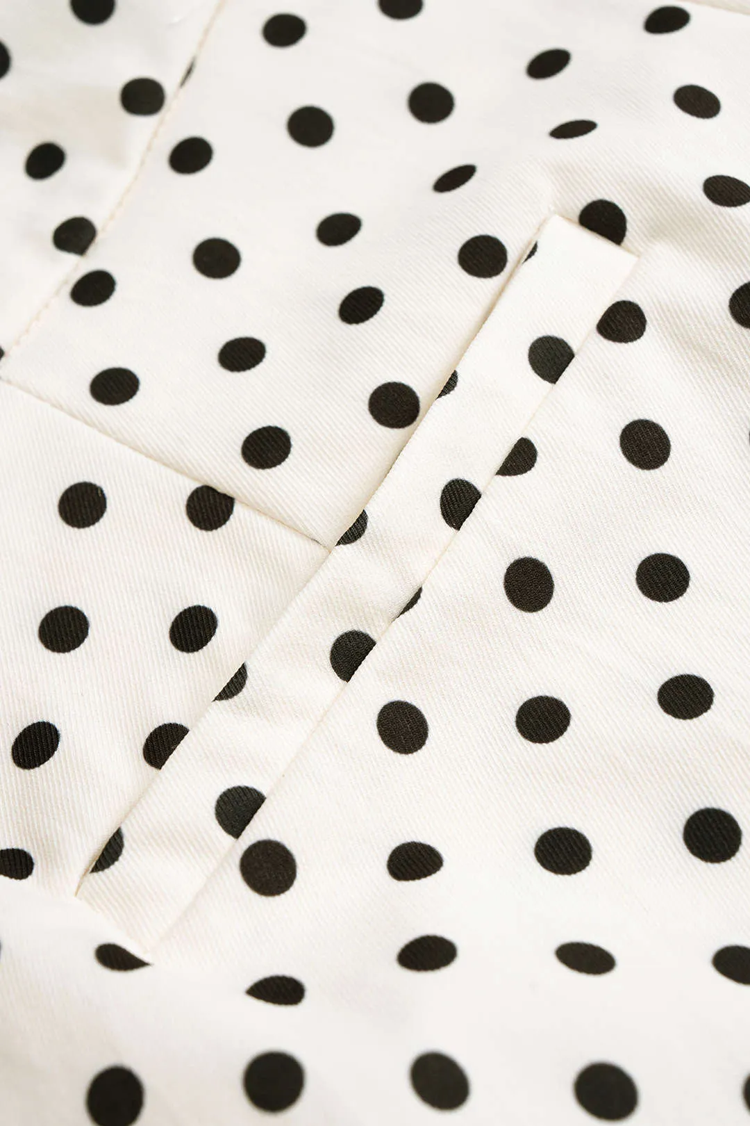 Polka Dots Print High Waist Shorts sold by Micas product image thumbnail 4