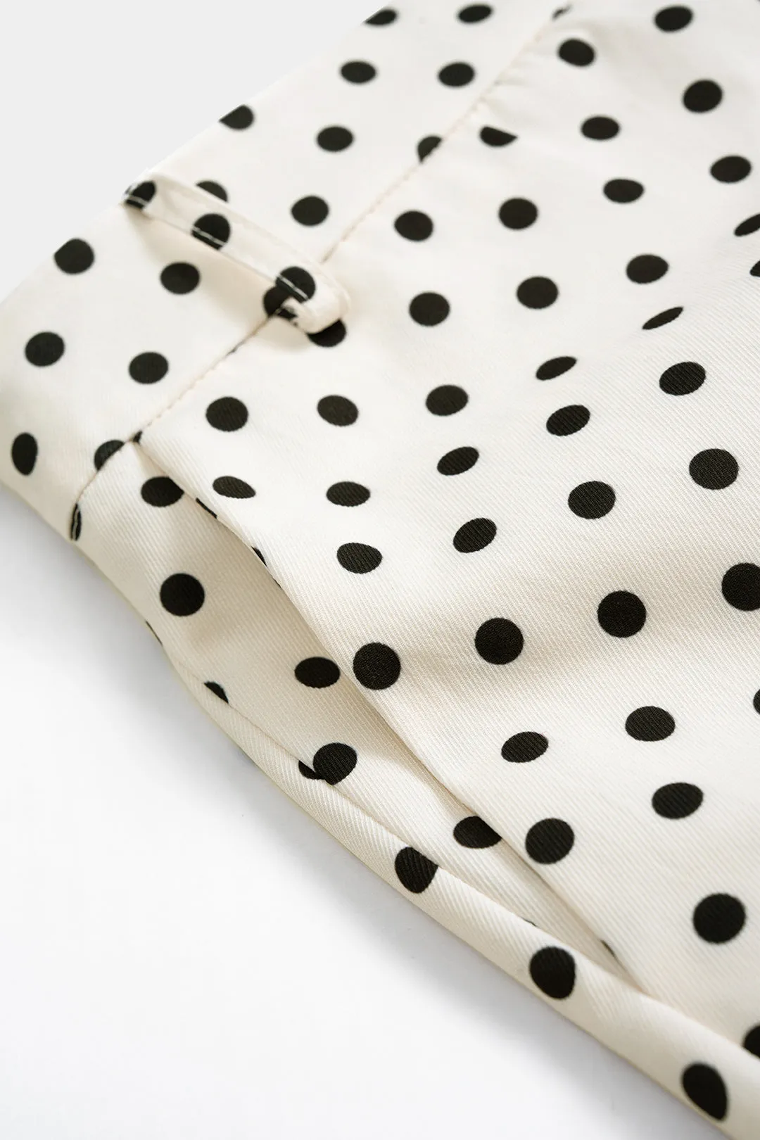 Polka Dots Print High Waist Shorts sold by Micas product image thumbnail 3