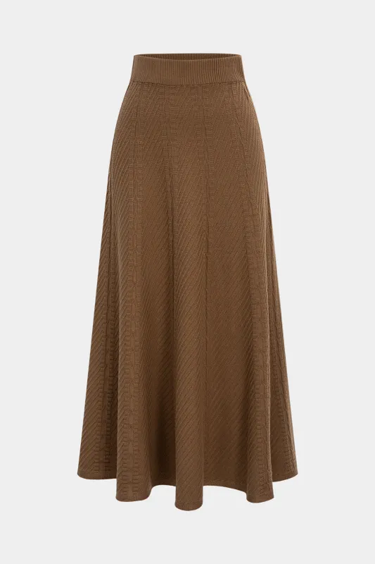 Knit High Waist Skirt sold by Micas