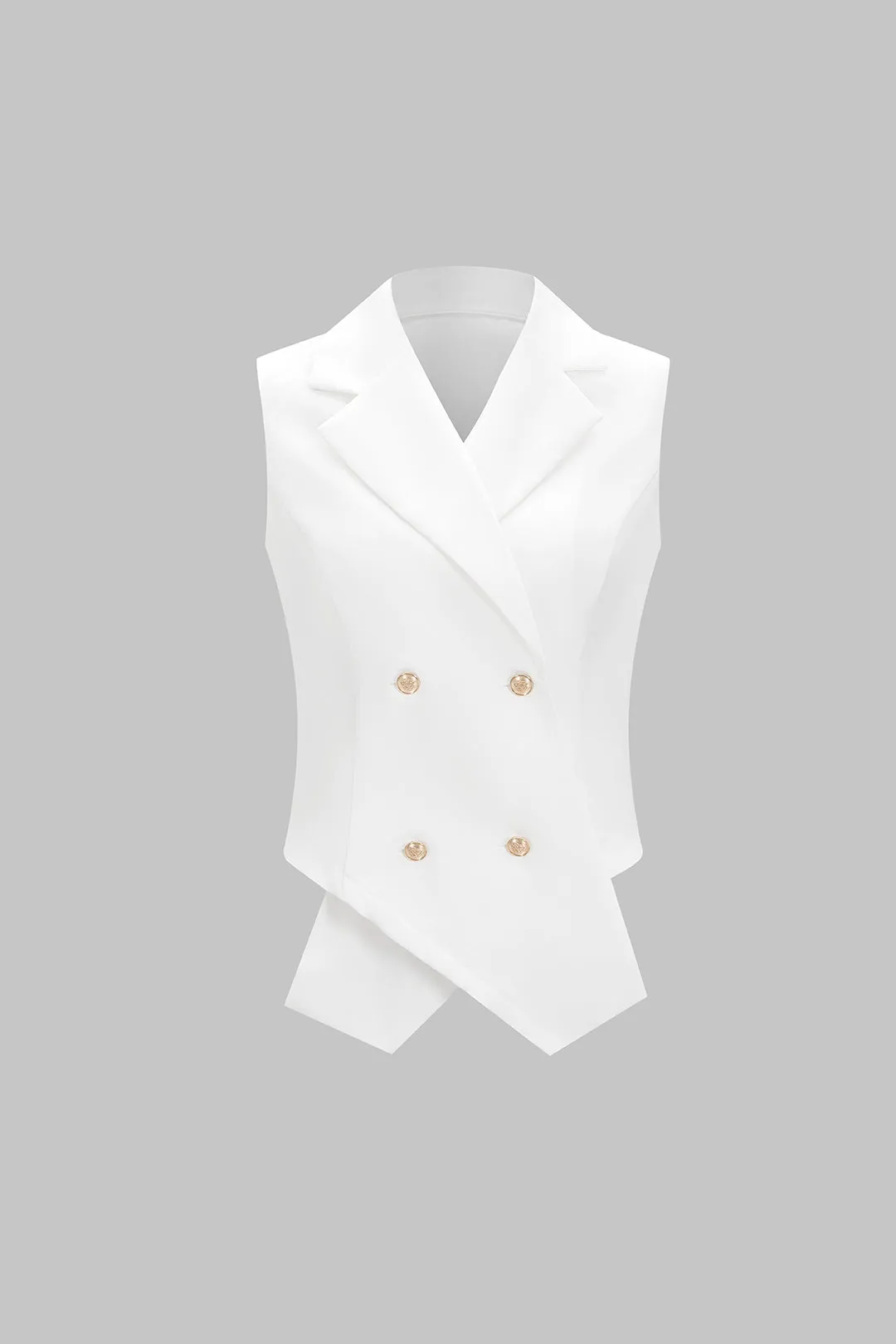 Notched Lapel Double-Breasted Vest sold by Micas