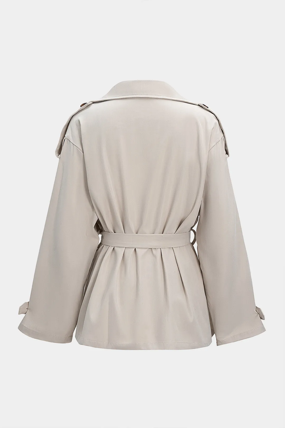 Notched Lapel Belted Coat sold by Micas product image thumbnail 2