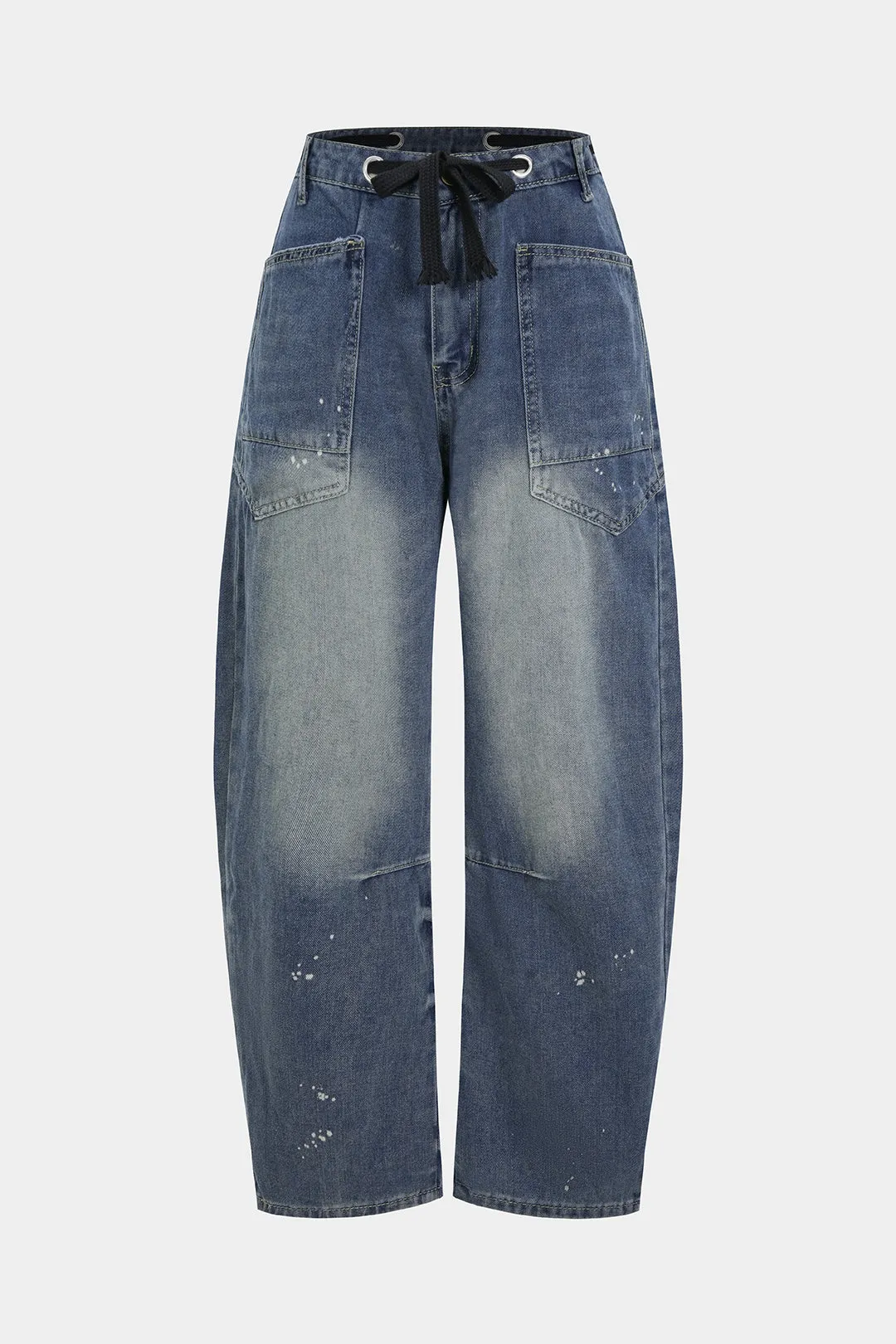 Denim Tie Front Jeans sold by Micas