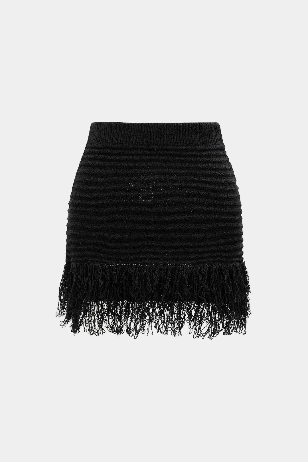Knit Fringe Mini Skirt sold by Micas product image thumbnail 2