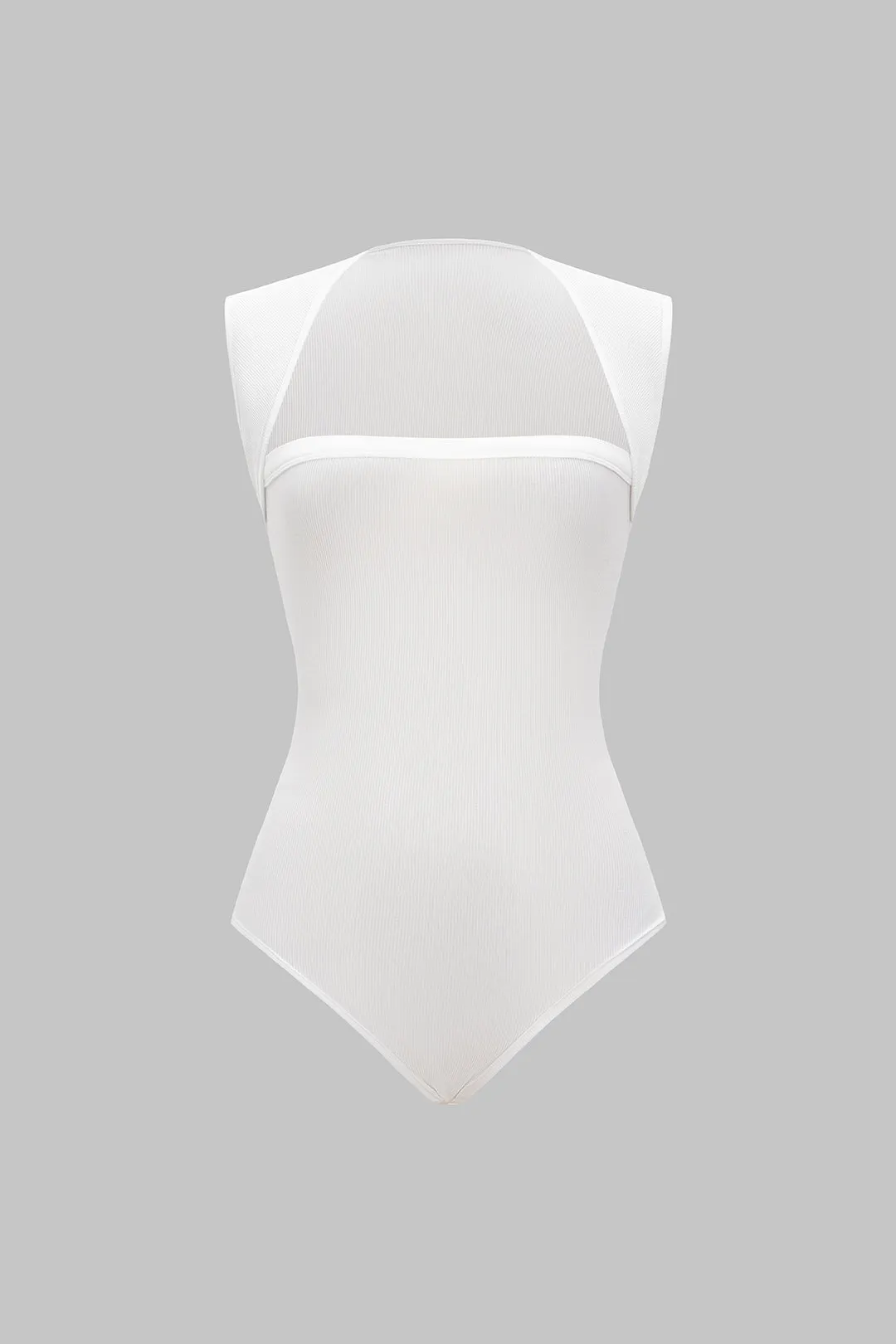 Solid Ribbed Short Sleeve Bodysuit sold by Micas