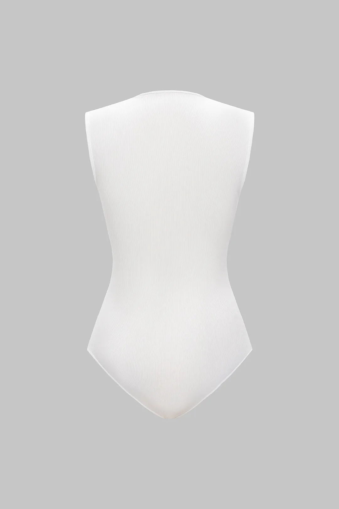 Solid Ribbed Short Sleeve Bodysuit sold by Micas product image thumbnail 2