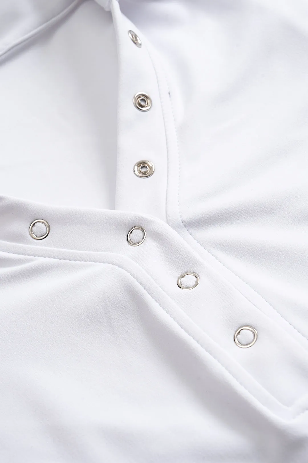 Solid Button Short Sleeve Bodysuit sold by Micas product image thumbnail 3