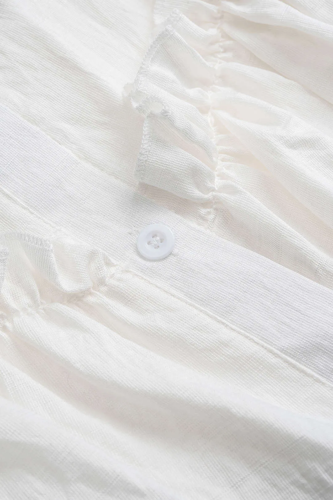 Solid Ruffle Long-Sleeve Shirt sold by Micas product image thumbnail 4