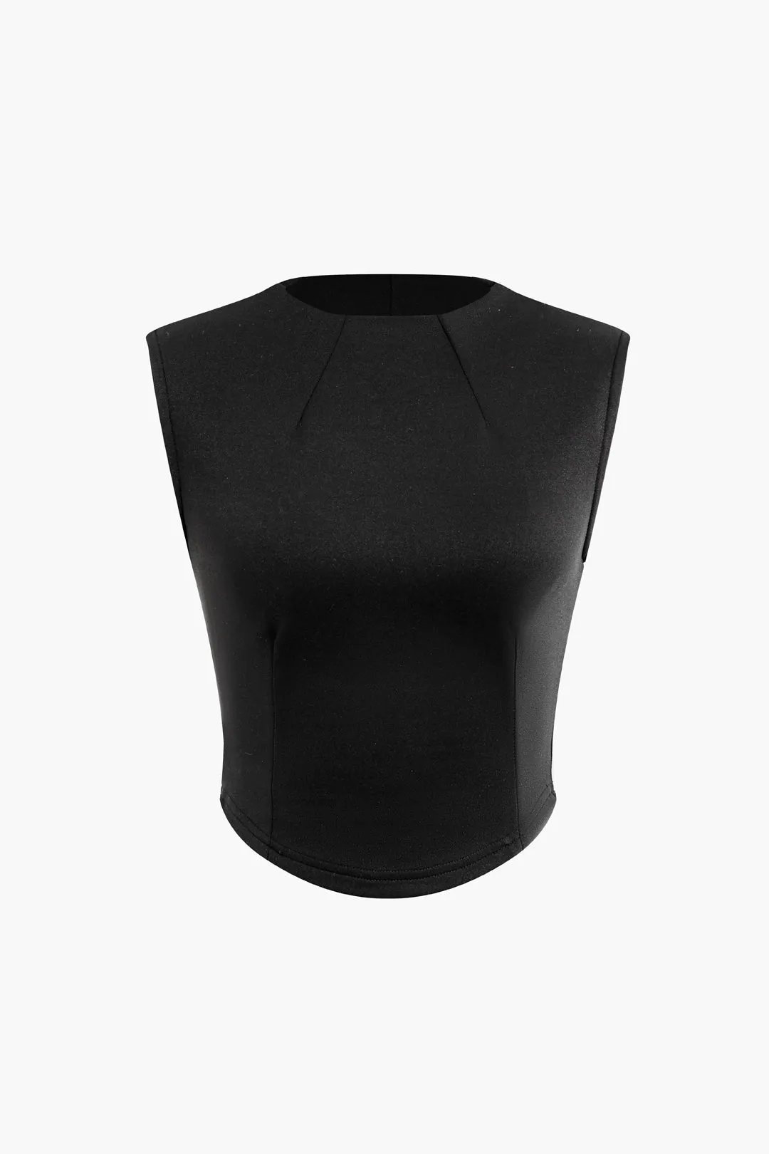 Solid Cami Top And Fake Pockets Skirt Set sold by Micas product image thumbnail 4