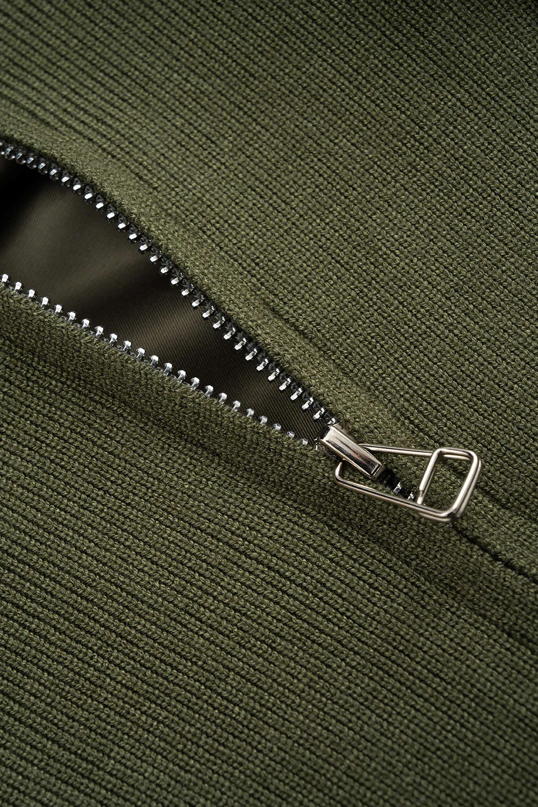 Patchwork Zipper Pocket Ribbed Ruched Jacket sold by Micas product image thumbnail 4