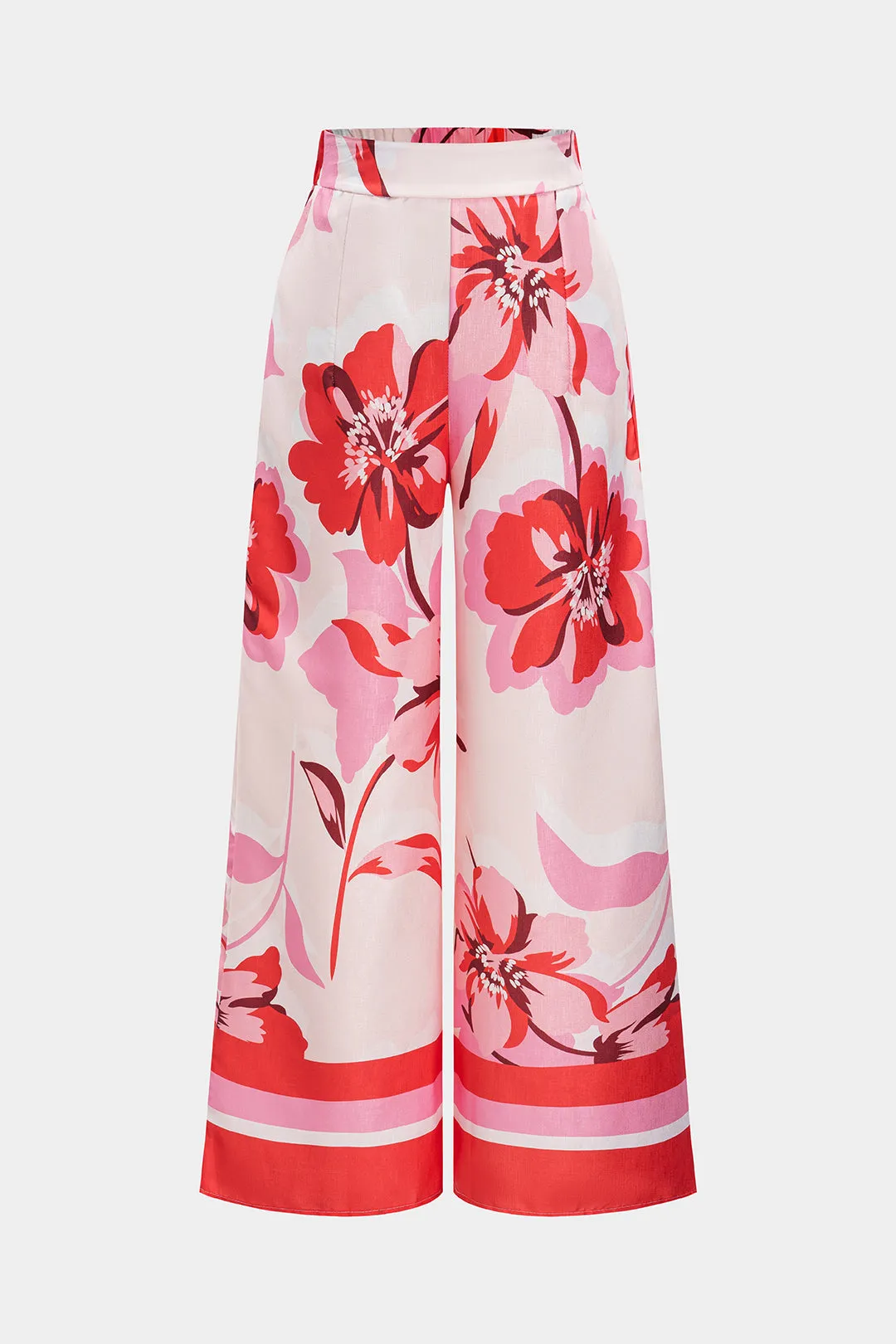 Floral Print High Waist Wide Leg Pants sold by Micas product image thumbnail 2