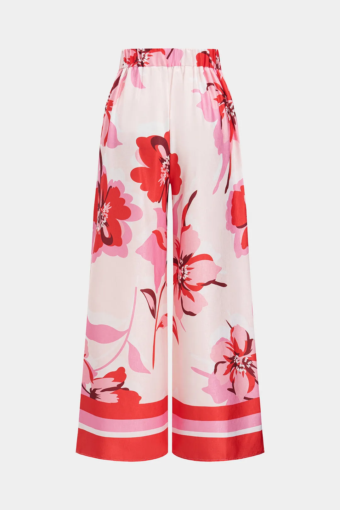 Floral Print High Waist Wide Leg Pants sold by Micas product image thumbnail 3