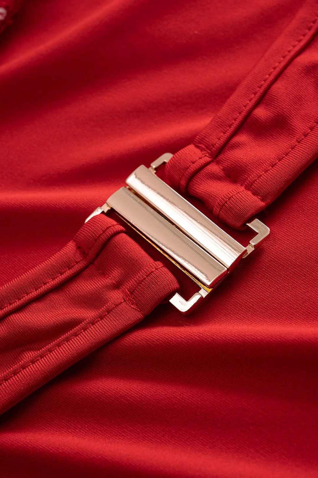 Contrast Halter V-Neck Backless Tie Back Sleeveless Romper sold by Micas product image thumbnail 5