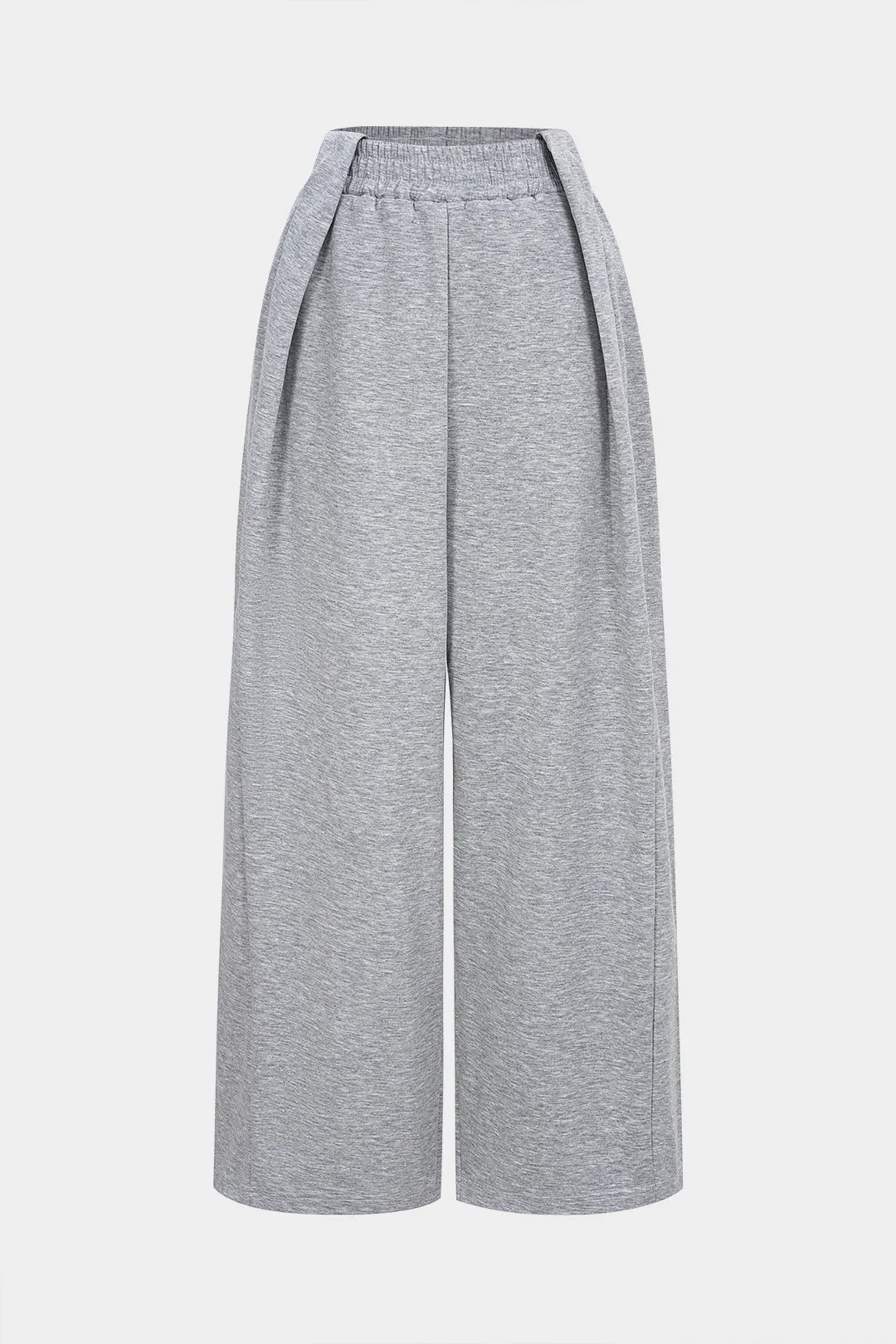 Shirred Waistband Pocket Drawstring Wide Leg Pants sold by Micas