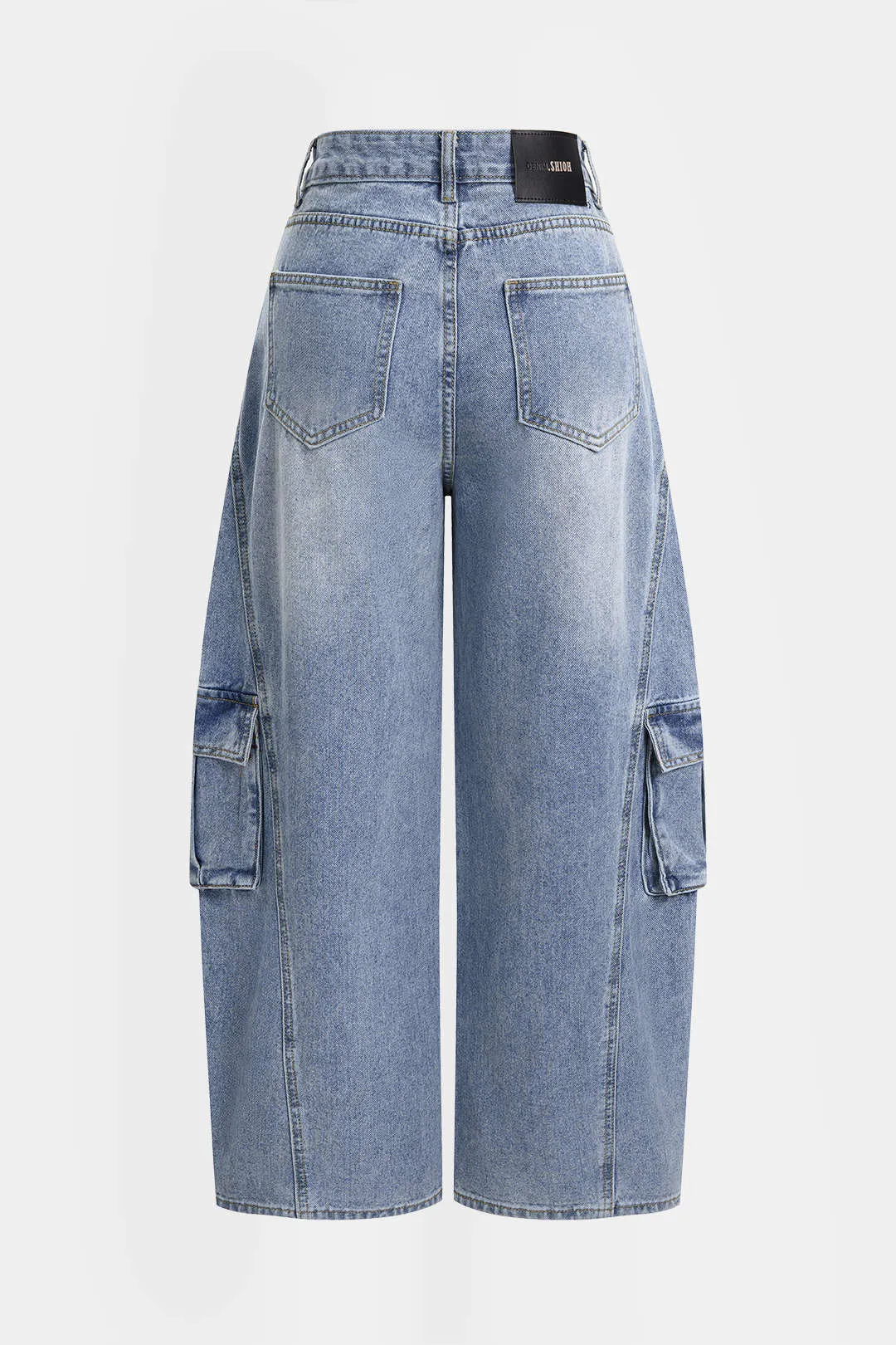 Denim Pocket Wide Leg Jeans sold by Micas product image thumbnail 2