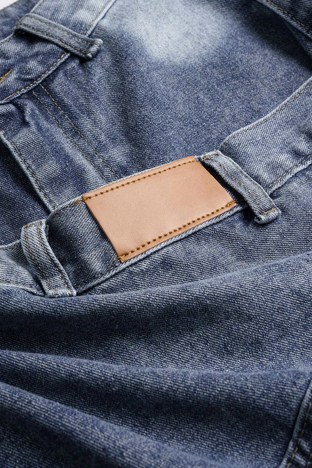 Denim Asymmetrical Wide Leg Jeans sold by Micas product image thumbnail 3