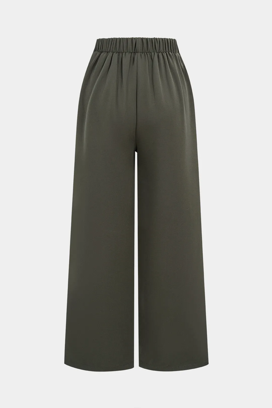 Button Shirred Waistband Wide Leg Pants sold by Micas product image thumbnail 2