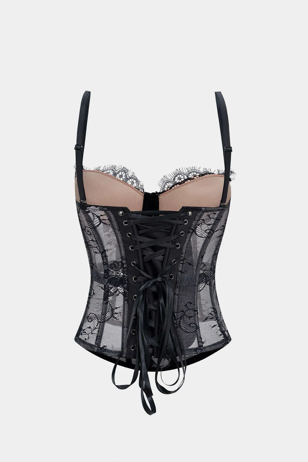 Lace Corset Lace-Up Cami Top sold by Micas product image thumbnail 2