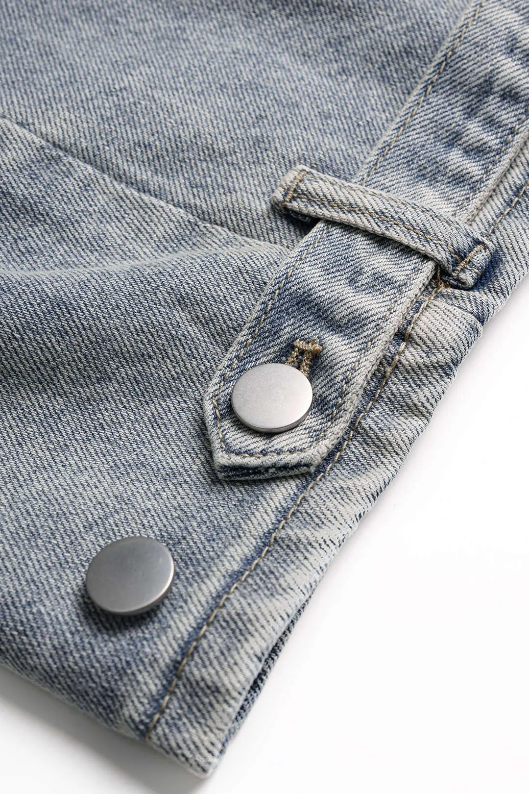 Denim Pocket Wide Leg Jeans sold by Micas product image thumbnail 3