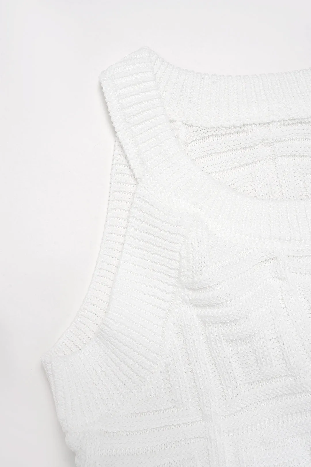 Knit Round Neck Tank Top And Skirt Set sold by Micas product image thumbnail 5