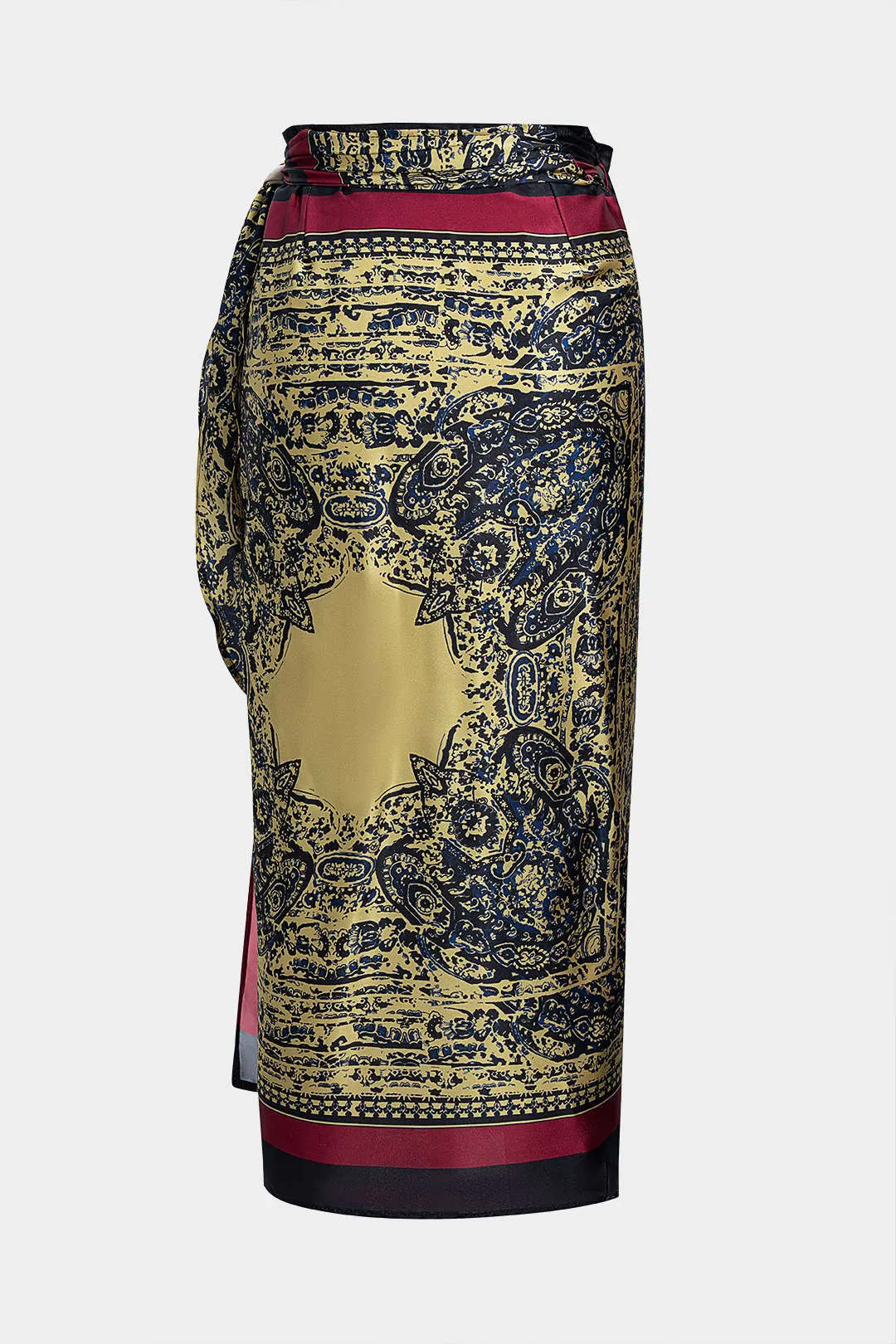 Artistic Print Wrap Tie-Up Skirt sold by Micas product image thumbnail 2