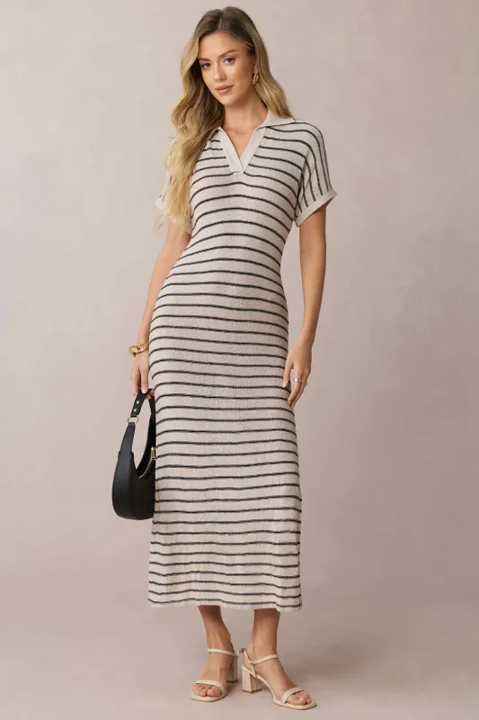 Knit V-Neck Short Sleeve Dress sold by Micas