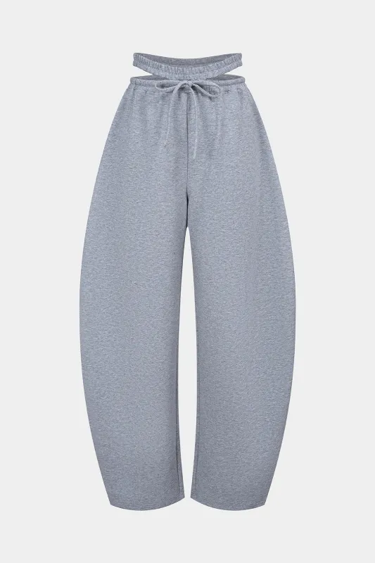 Shirred Drawstring Hollow Out Pants sold by Micas