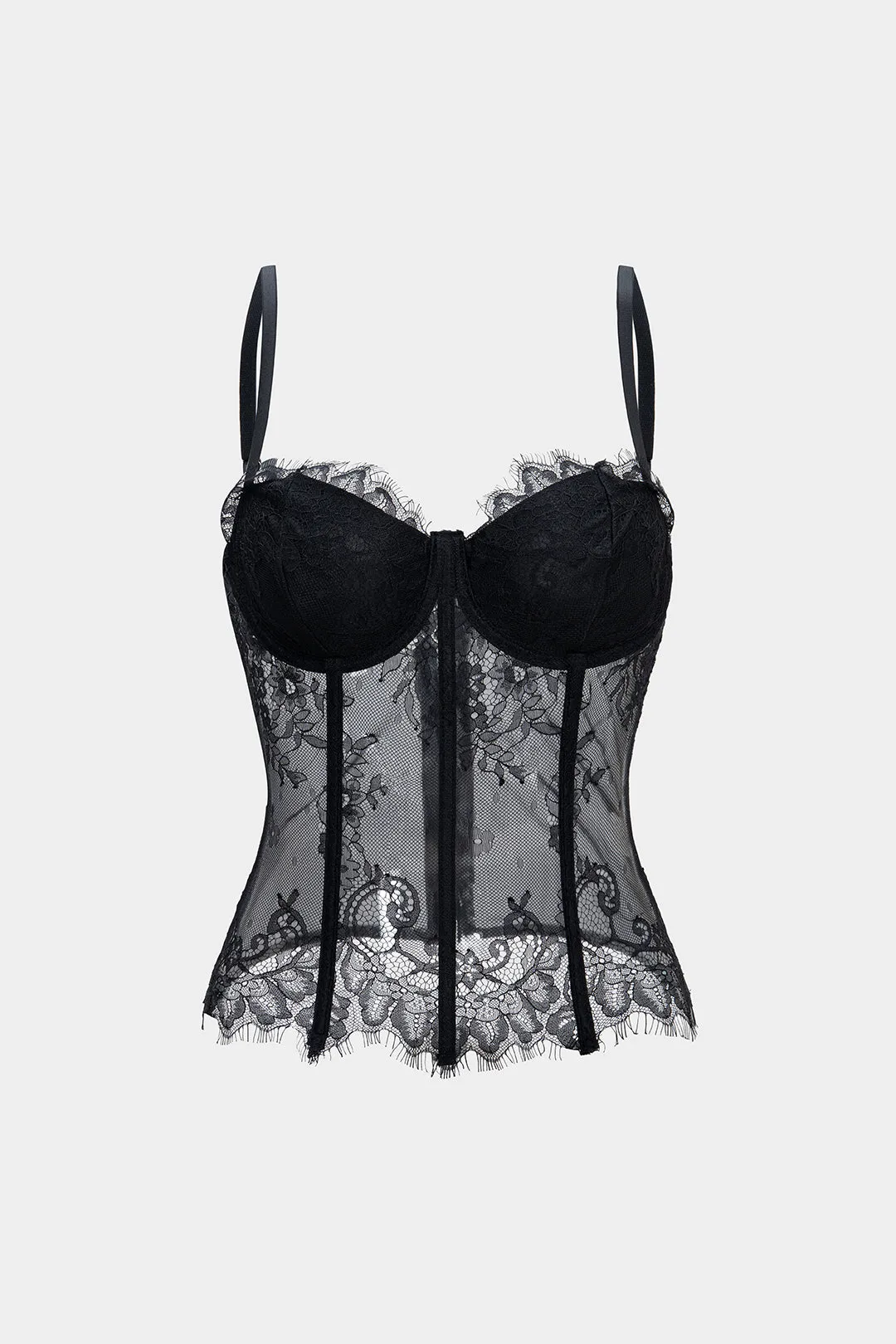 Sheer Lace Corset Cami Top sold by Micas