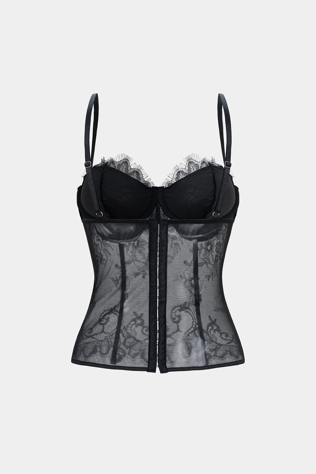 Sheer Lace Corset Cami Top sold by Micas product image thumbnail 2