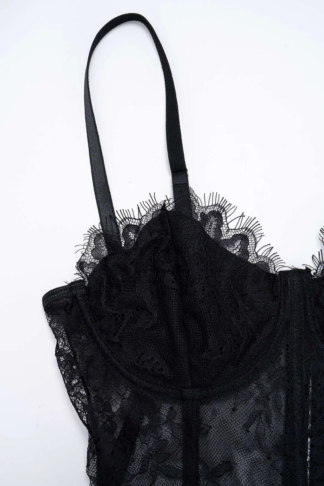 Sheer Lace Corset Cami Top sold by Micas product image thumbnail 3