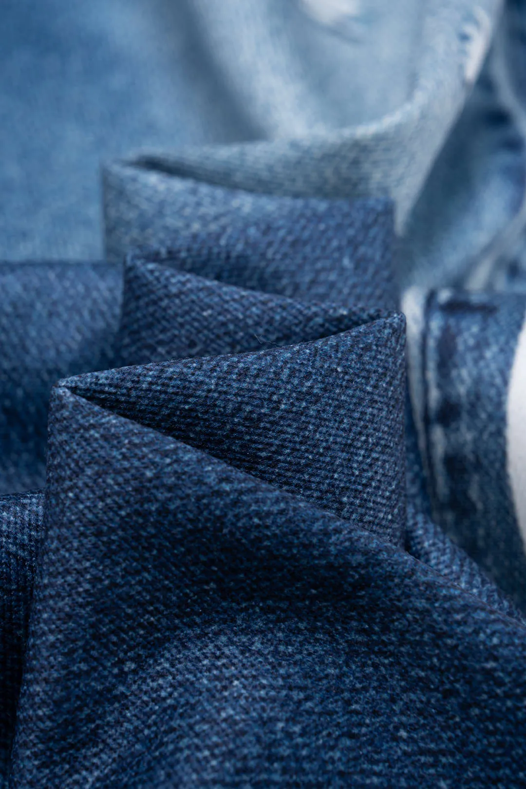 Denim Print Wide Leg Pants sold by Micas product image thumbnail 5