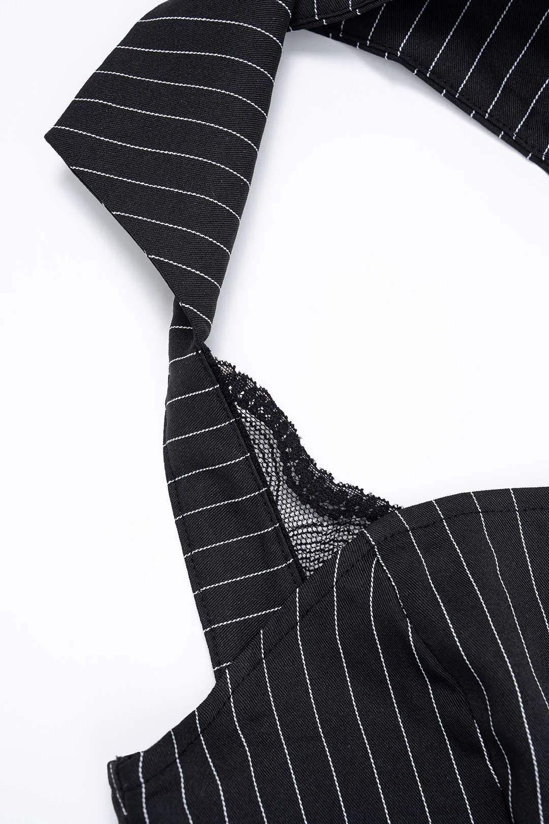 Stripes Print Halter Neck Backless Cami Top sold by Micas product image thumbnail 4