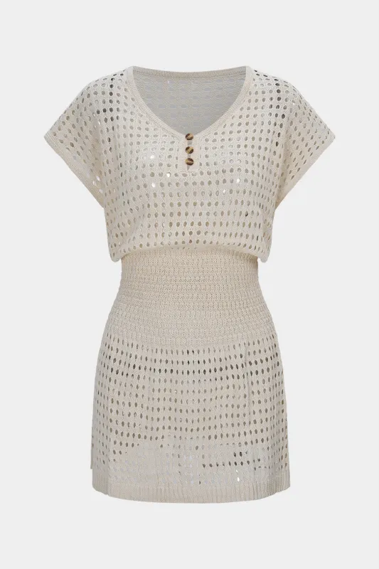 Cut Out Hollow Knitted Sleeveless Dress sold by Micas