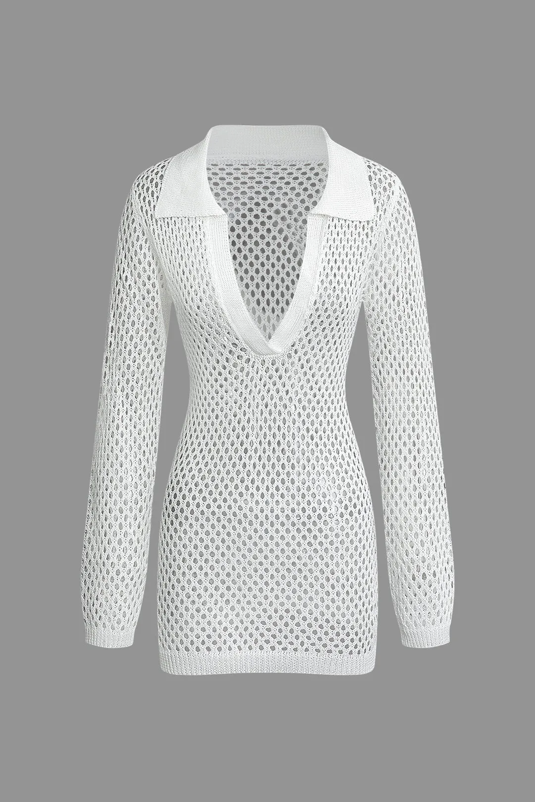 Cut Out Long Sleeve Cover Up sold by Micas