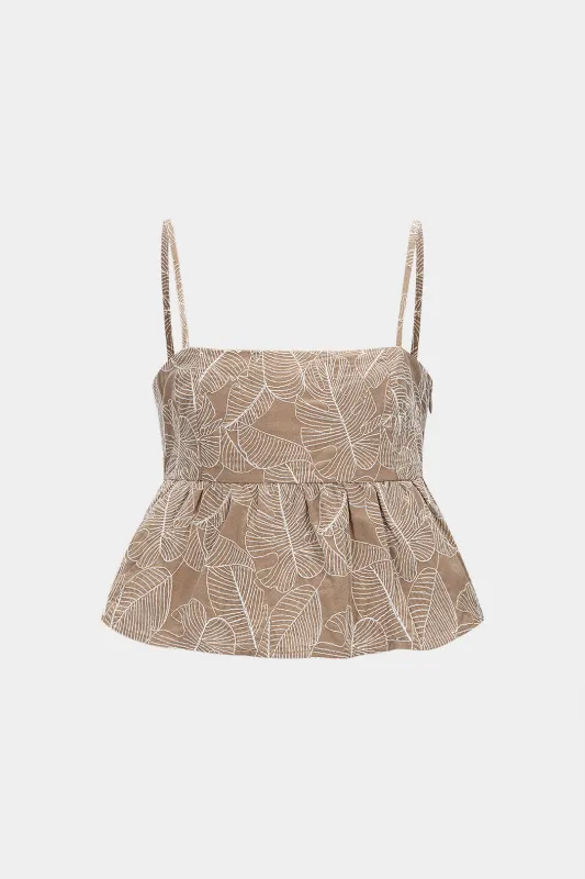 Drawstring Ruched Cami Top sold by Micas