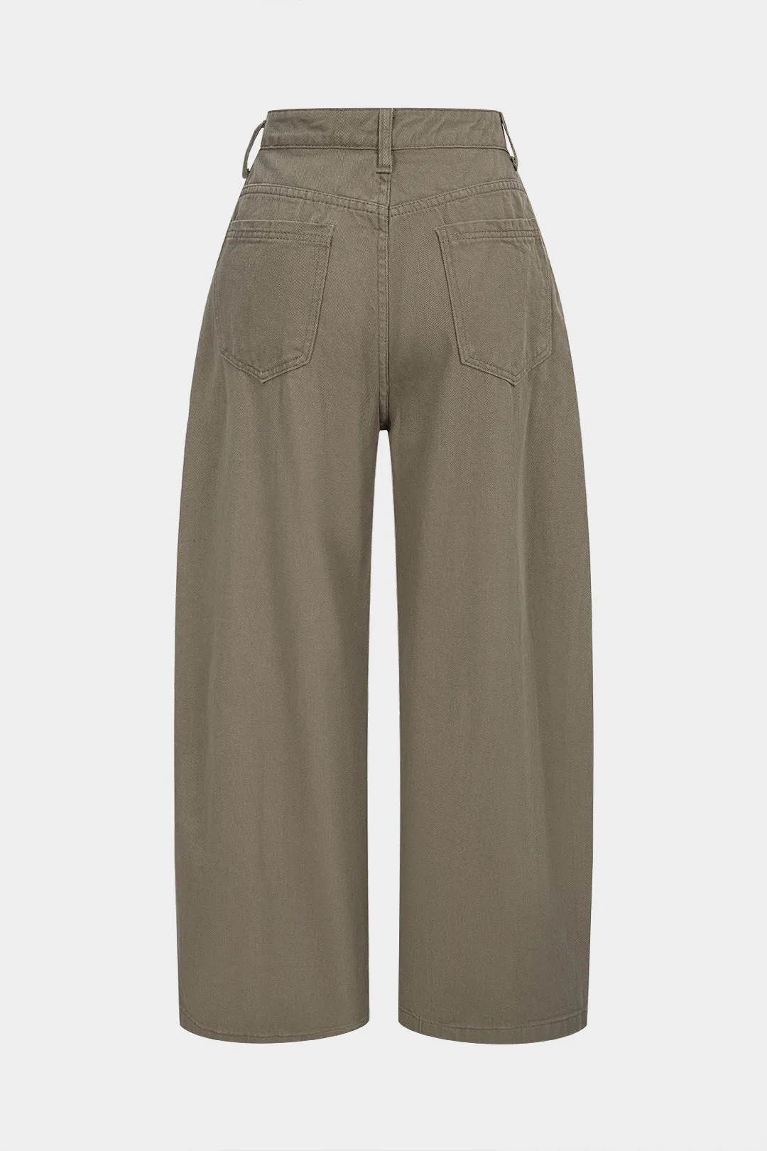 Denim Letter Print Wide Leg Jeans sold by Micas product image thumbnail 2