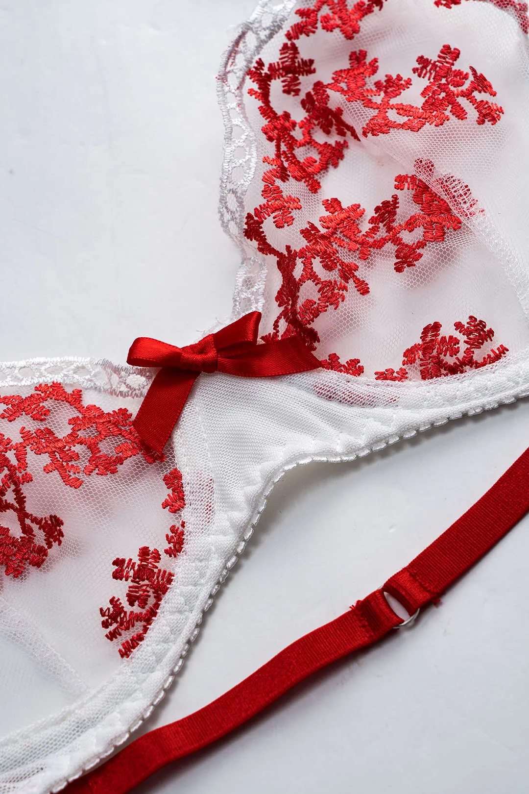 Mesh Embroidered Two-Piece Lingerie sold by Micas product image thumbnail 4