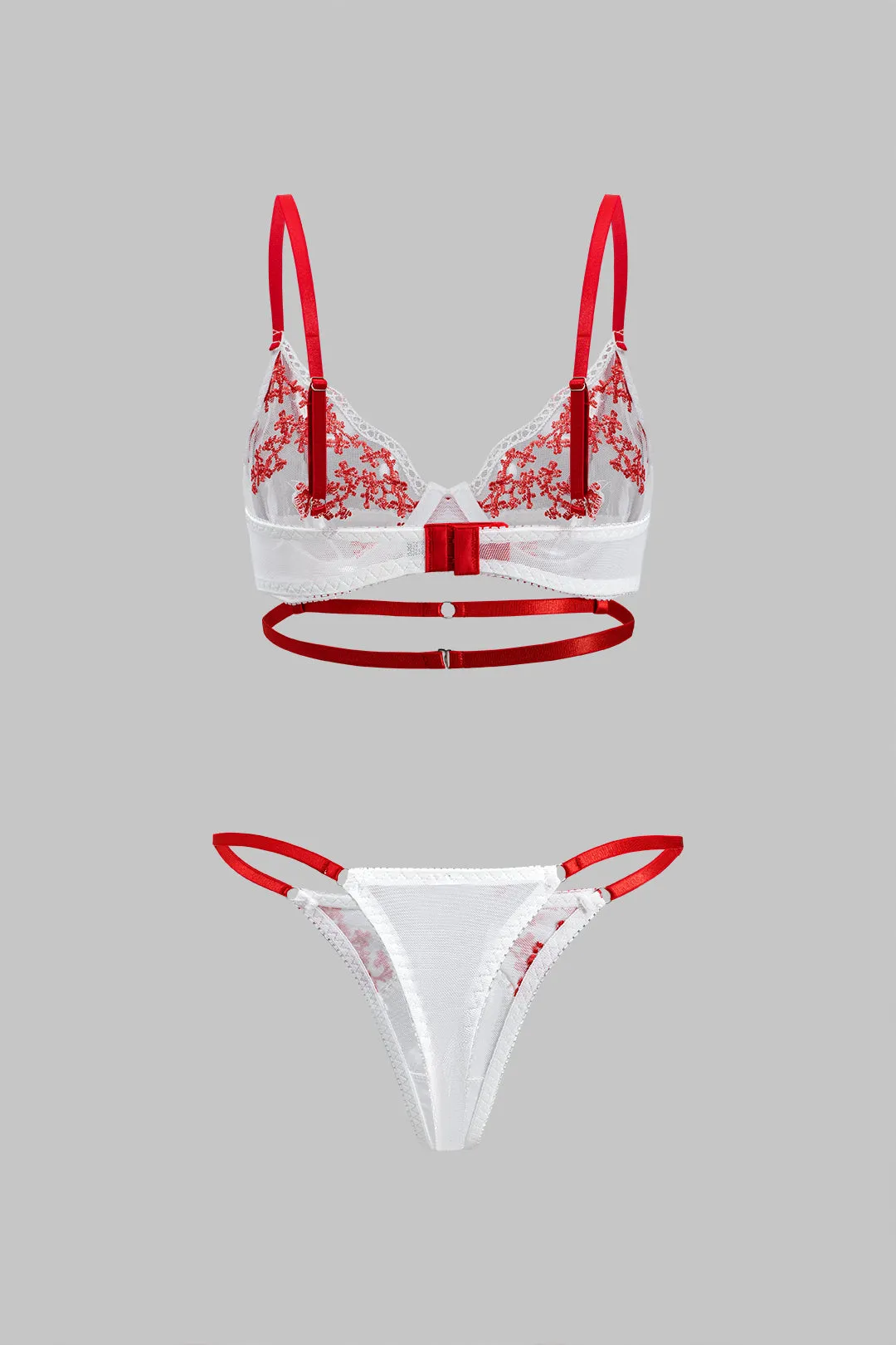 Mesh Embroidered Two-Piece Lingerie sold by Micas product image thumbnail 2