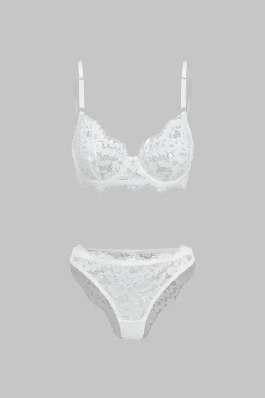 Lace Two-Piece Lingerie sold by Micas