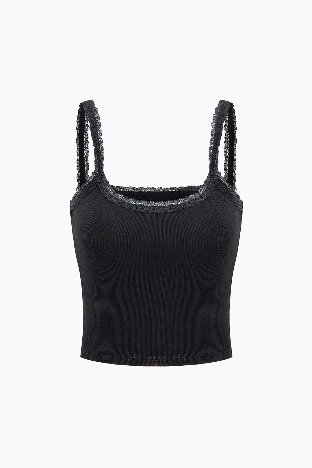 Lace Trim Cami Top sold by Micas