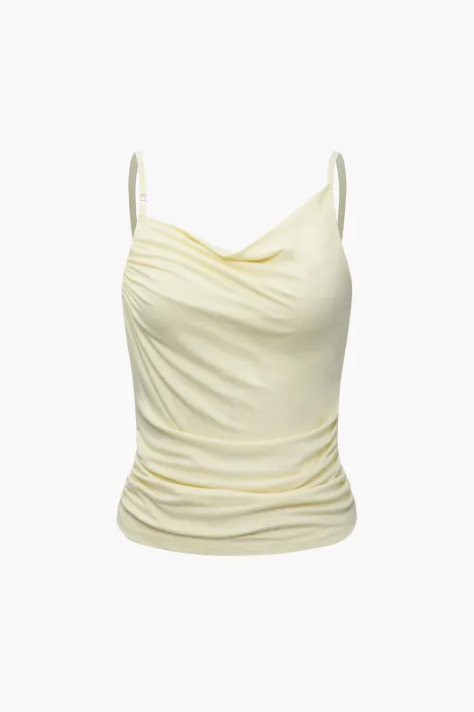 Ruched Slip Cami Top made by Micas