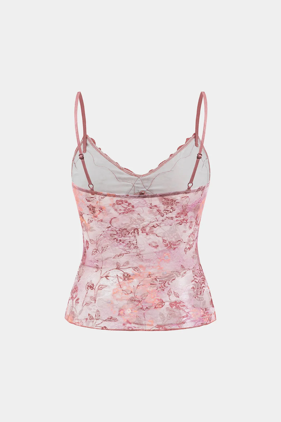 Lace Trim Ditsy Floral Print Cami Top sold by Micas product image thumbnail 2