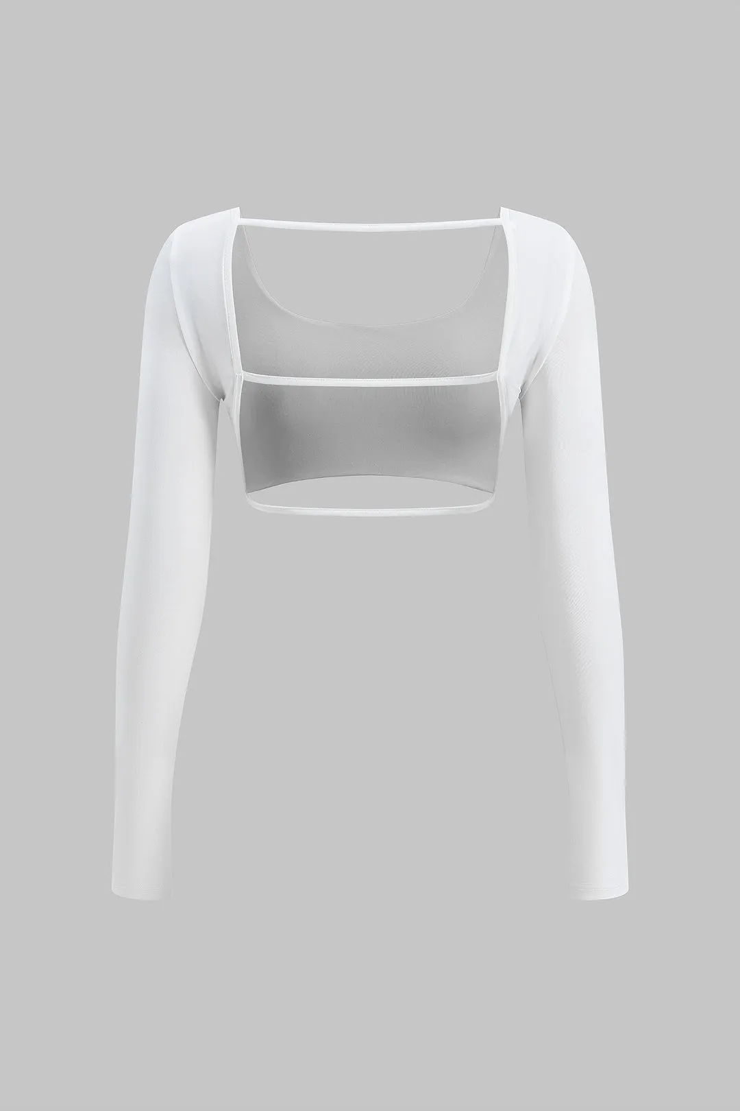 Cut Out Backless Long-Sleeve Top sold by Micas product image thumbnail 2